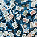Acrylic American Mahjong Set OEM ODM Hand Rub Mahjong Tiles Custom Pattern Logo Durable All Ages Home Travel Entertainment Gift