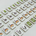 Carved Printed Acrylic American Mahjong Set OEM ODM Custom Hand Play Durable Tiles Classic Style Customizable US Family Party