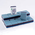 Clear Acrylic Mini American Mahjong Tiles Set Lightweight Durable 4 Players Pocket Game Classic US Style Board Game Accessories