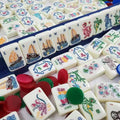Creative Customizable Luxury Acrylic American Mahjong Tiles Leisure Game Set Easy Read Distinct Symbols Wear Resistant Portable