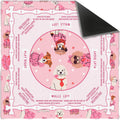 Custom Logo Durable Portable Rubber Mahjong Table Cover Silent Shock Absorbing Square Table Mat American Mahjong Gaming