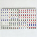 Custom Logo Green Crystal Acrylic American Mahjong Set Portable Leisure Mahjong Tiles for American Family Party Entertainment