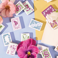 Customizable Floral Printed Durable Acrylic American Mahjong OEM ODM Creative Pattern Board Game Full Mahjong Set Entertainment