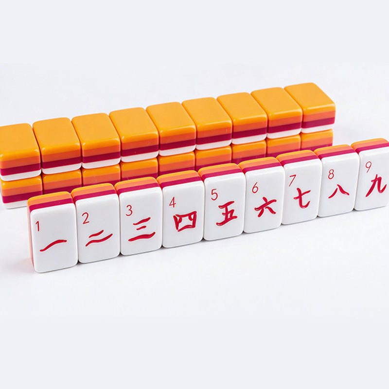 Cute Mini Acrylic American Mahjong Set Pieces Portable Durable Board Game Hot Selling Indoor Game Toy Party Entertainment