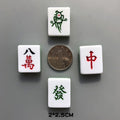 Cute Three-dimensional Mahjong-shaped Magnetic Resin Refrigerator Magnets Photo Stickers for Message Display Entertainment Home