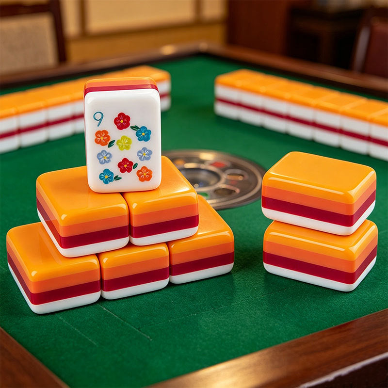 Durable CustomAcrylic Portable Mahjong Set American Mahjong Tiles Complete Table Game Set for Entertainment Wholesale Home