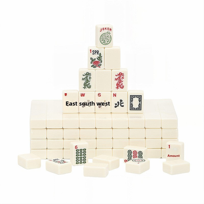 Factory-Wholesale Custom Logo Acrylic American Mahjong Tiles Hand-Shuffled US-Style for Casual Play Entertainment