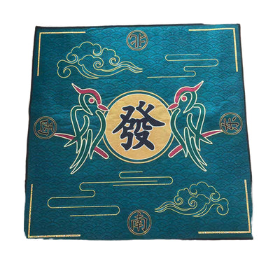 Four Players Square Mahjong Table Mat With East South West North Markers Non Slip Noise Reduction Mahjong Game Table Cover