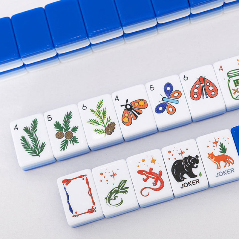 Four Users Standard Size Acrylic American Mahjong Set Four-Layer Customizable Assorted Colors Simple Minimalist Design US