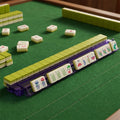 High Gloss Green Acrylic Four-Layer American Mahjong Set for Four People Standard Specification Daily Entertainment Festival