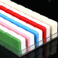 Luxury Portable American Travel Mahjong Set White Melamine Durable Mahjong Tiles Outdoor Party Leisure Table Game Custom Logo