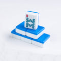 Melamine American Mahjong Set Pink/Blue/White Wear Resistant Clear Mahjong Tiles Portable 4-Player Leisure Table Game for Family
