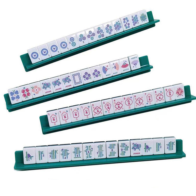 Mini Acrylic American Mahjong Set Eco-friendly Clear Mahjong Tiles Durable Small Portable Design Standard American Entertainment