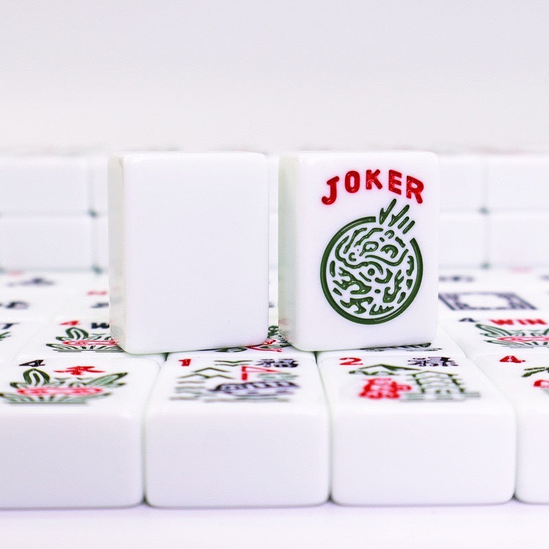 ODM 30mm Melamine American Jewish Western Style Mahjong Set Durable Luxury Gift Tiles for Home Party Entertainment Game