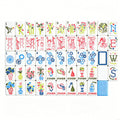 ODM Custom Logo Light Luxury Acrylic US Mahjong Set Classic Design Engraved American Mahjong Tiles Portable Leisure