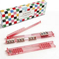 ODM Four Person American Mahjong Tile Pusher Complete Set Durable Transparent Mahjong Pusher Stands for Western Mahjong Game