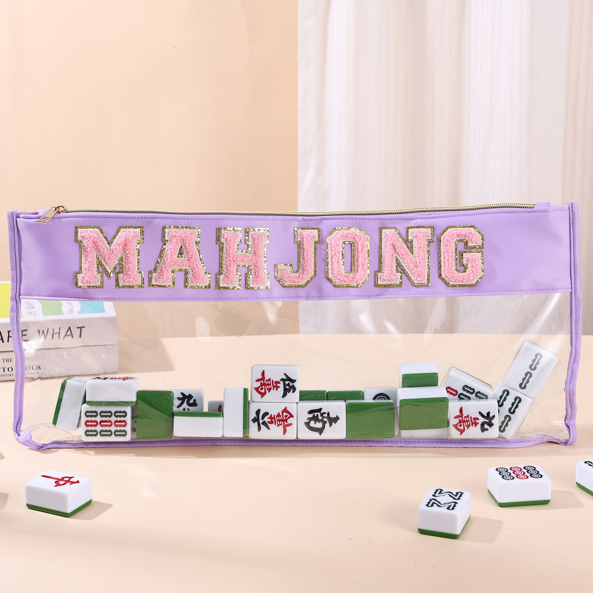ODM Wholesale Modern Foldable Portable Large Capacity PVC Mahjong Storage Bag Waterproof Lightweight Game Accessories