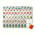 OEM Custom Print Seven Layer Luxury Portable Acrylic US Mahjong Tiles Creative Hand Painted Design Standard American Mahjong Kit