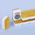OEM ODM Clear Engraved Acrylic American Mahjong Set Glossy Multi-Color Portable Mahjong Tiles Wear Resistant Hand Entertainment