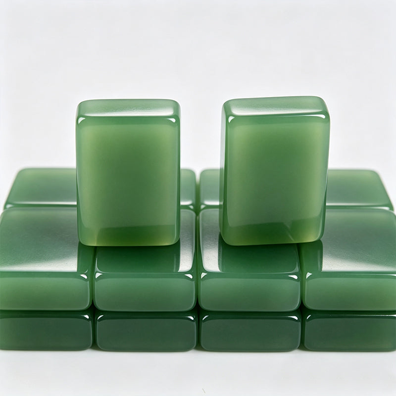 OEM ODM Custom Printing Logo Jelly Acrylic Durable American Mahjong Set Glossy Transparent Entertainment Mahjong Tiles