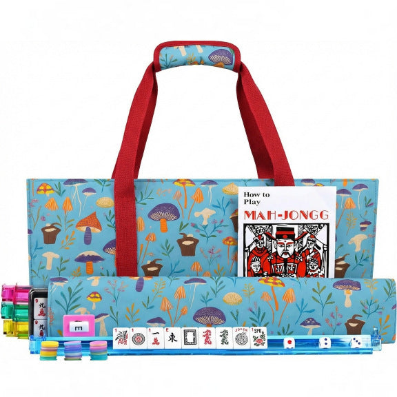 OEM ODM Custom Three Piece Mahjong Bag Set Large Capacity Printed Pattern Portable Storage Bag for American Mahjong Set