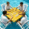 OEM ODM Durable Floating Mahjong Table Tiles Set Waterproof EVA Material Minimalist Design Customizable Colors Includes Cup