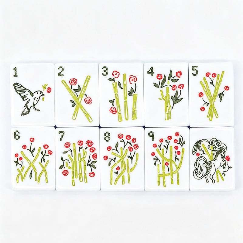 OEM ODM Factory Custom Luxury Acrylic Western American Mahjong Tiles Wholesale High Grade Hand Rub Portable Entertainment Use