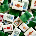 OEM ODM Factory Wholesale Acrylic US Mahjong Custom Size Printed Durable Western Complete Game Set Family Leisure Entertainment