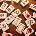 OEM ODM Luxury Halloween Themed Black American Mahjong Set NMJL Compliant 160pcs Double Layer Acrylic Portable Entertainment