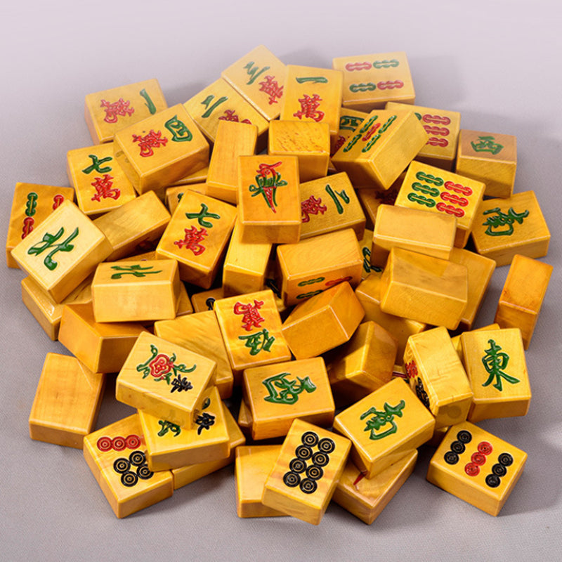 OEM ODM Luxury Solid Wood Sichuan Mahjong Set 4-Player Durable Tiles Gift Box for Household Entertainment Chess Game Kit