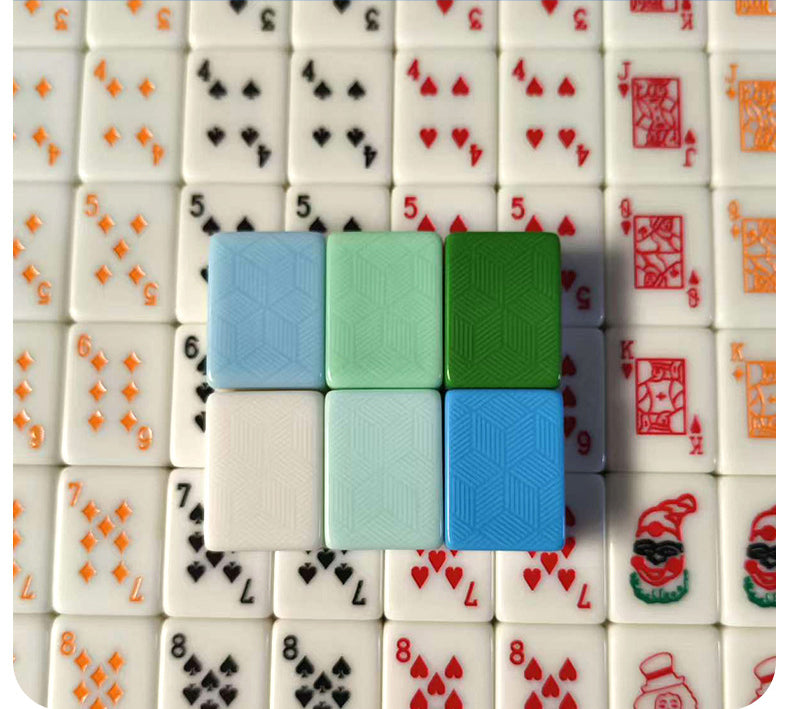 OEM ODM Multi-Player Rummy Poker Style Melamine Mahjong Blocks Lightweight Durable Portable Travel Complete Set Family Indoor