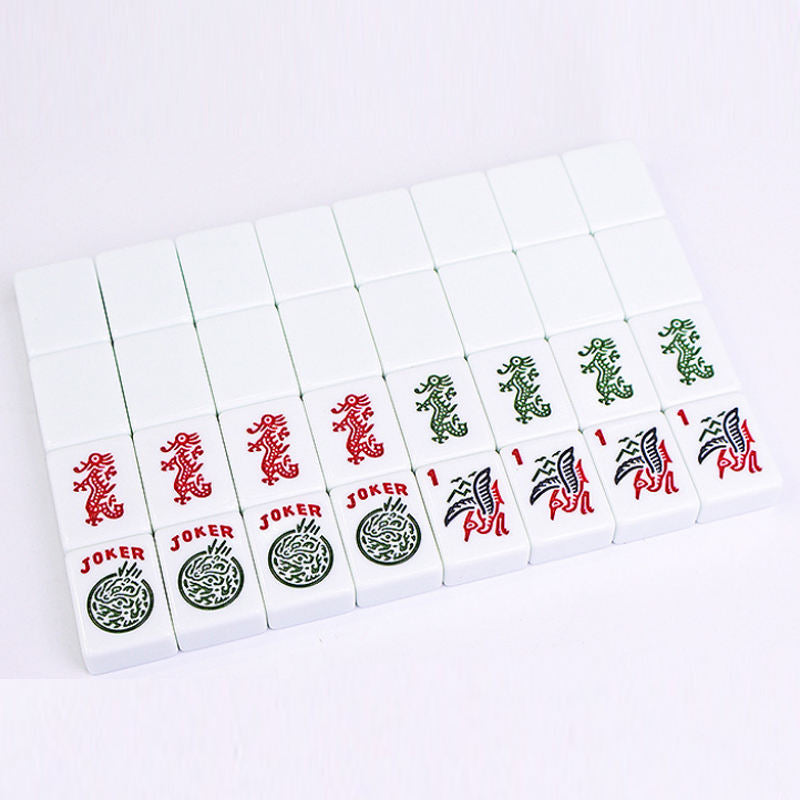OEM ODM Service 30mm Western Style Jewish Mahjong Complete Set Standard American Mahjong Tiles Melamine for Entertainment
