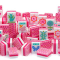 OEM ODM Wholesale Luxury 3 Layers Acrylic American European Mahjong Tiles Hand Rub Mahjong Set Wear Resistant Game Tiles