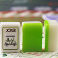 OEM Wholesale Custom Printed Green Double Layer Golf Pattern Acrylic American Mahjong Tiles Luxury Western Entertainment