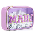 OEM Wholesale Embroidered Letter Portable Large Capacity Mahjong Storage Bag for American Mahjong Game Accessories Organizer