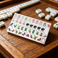 Solid Acrylic Modern Mahjong Set Wear Resistant Standard Tile Set 4-Layer Colorful Hand Play American Mahjong Simple Design