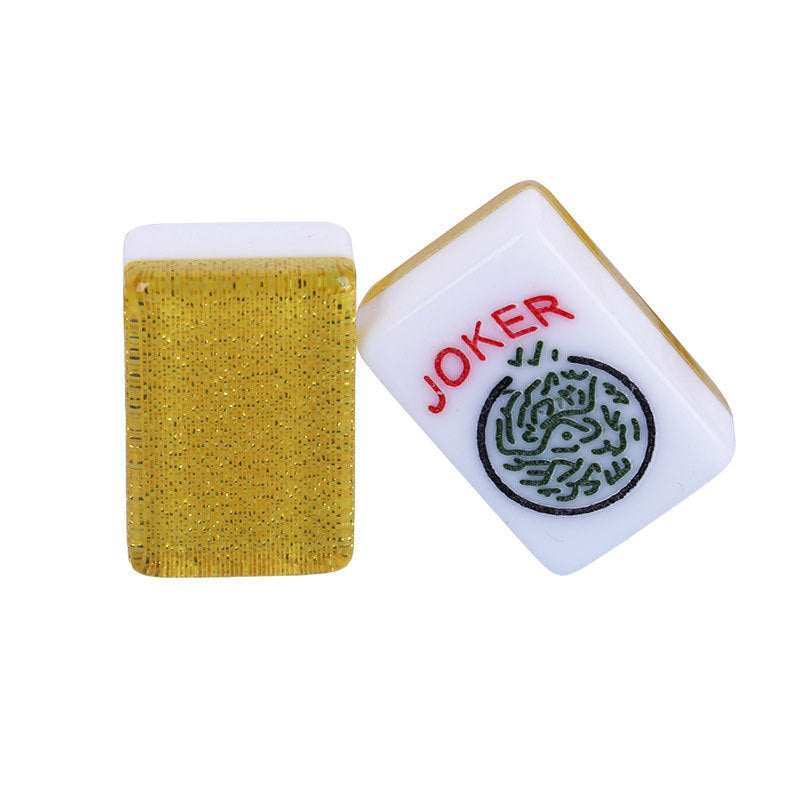 Wholesale Acrylic American Mahjong Gold Pink Multi-color Optional Multiple Specifications Household Carved Clear Mahjong