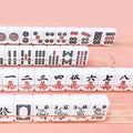 Wholesale Bulk Order Portable Mini Melamine Mahjong Blocks Wear Resistant 22/24 Size 4 Players Classical Design Hand Mahjong