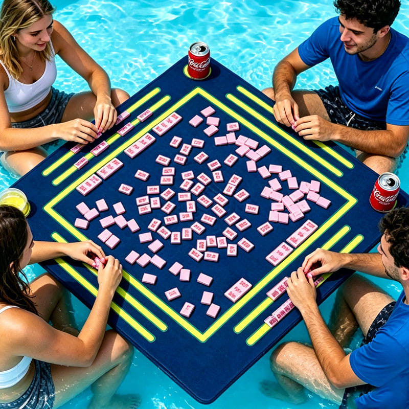 Wholesale Floating Mahjong Table for the Pool Lightweight Floating Game Table Suitable for Outdoor Pool Party Entertainment