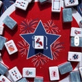 Wholesale OEM ODM Luxury Personalized 4 Layer Acrylic Hand Rub American Mahjong Set Easy Read Clear Markings Custom Logo Pattern