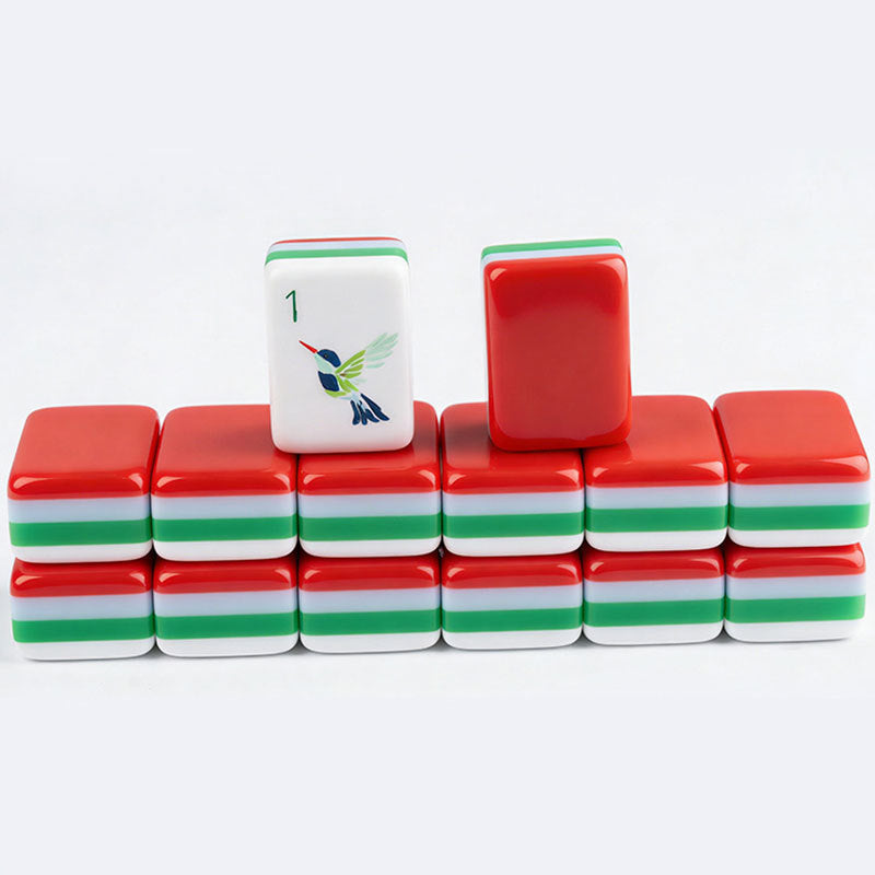 Wholesale Stylish 4-Layer Acrylic American Mahjong Set Durable Solid US Mahjong Tiles Classic Game Pieces for Family Party