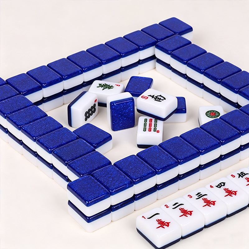 Wholesale Supply Luxury English Version Mahjong Tiles Arabic Numeral Foreign Hand Rub Acrylic 144-Tile NMJL Compliant Custom